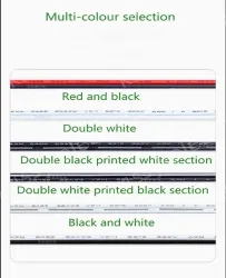 Cabinet Light Power Cord 22AWG (17/0.12TS) Black Printed White Sections