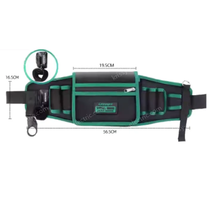 Tool waist bag hand drill + mobile phone + hanging buckle + strap